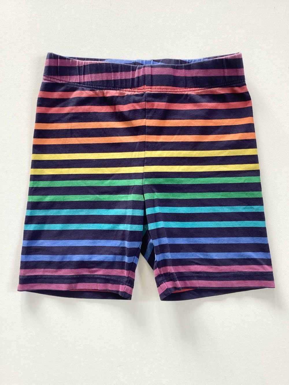 Primary Rainbow Stripe Bike Shorts